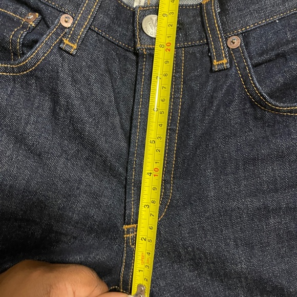 Rag & Bone Womens Jeans Size 24 Blue Rosa Mid Rise Boyfriend Dark Wash Denim - Picture 10 of 13